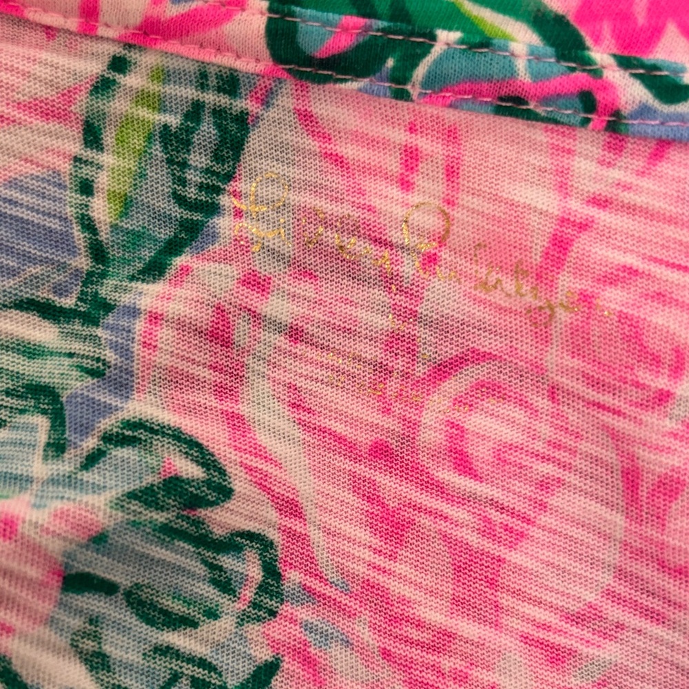 Lilly Pulitzer Etta Long Sleeve Top Blossom Pink Try Your Zest XL - Picture 4 of 5